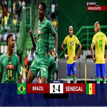 #ไฮไลท์ฟุตบอล [ บราซิล 2 - 4 เซเนกัล ] กระชับมิตร ทีมชาติ